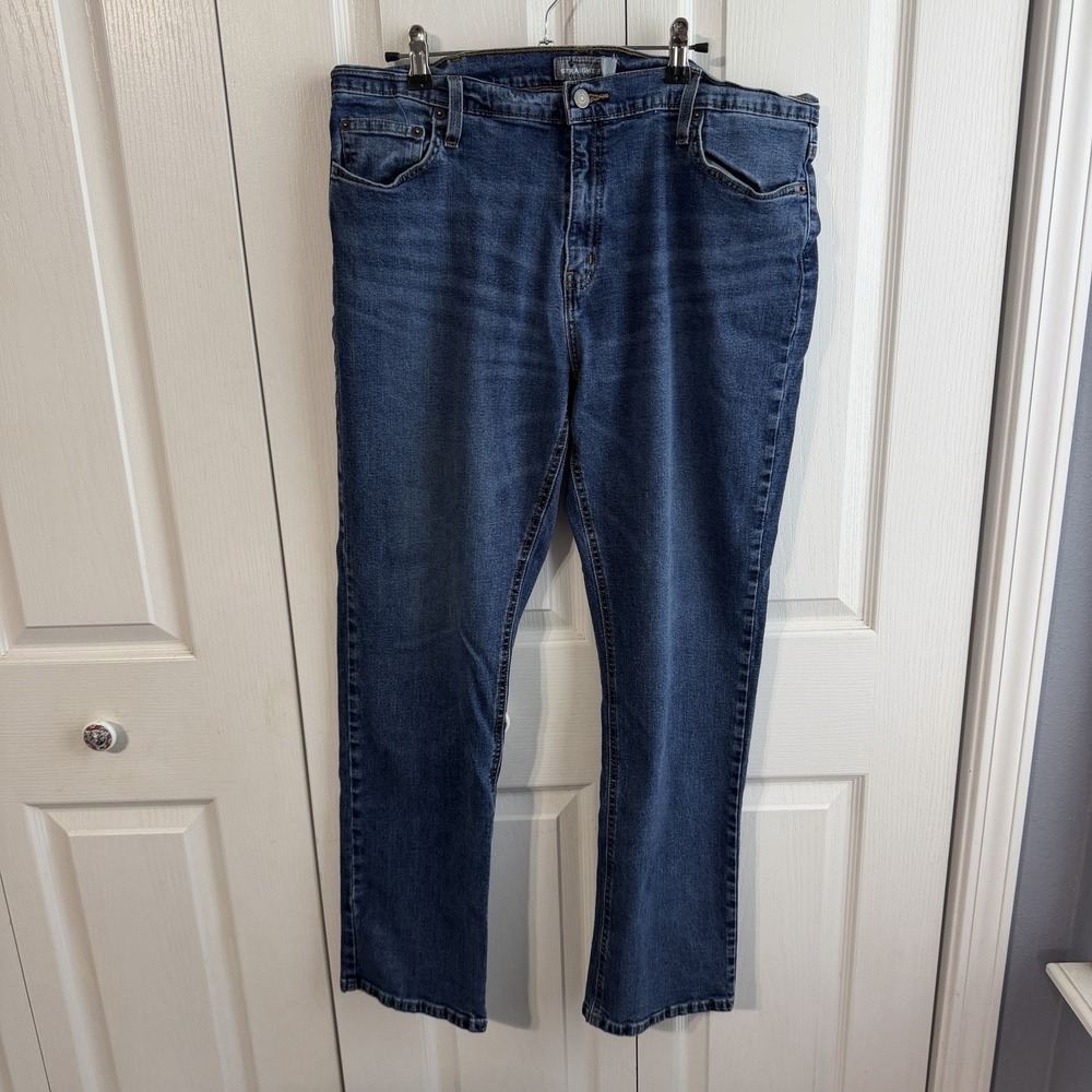 Member's Mark Blue Denim Straight Leg Jeans Men's Size 38 X 32 Casual‎ Work